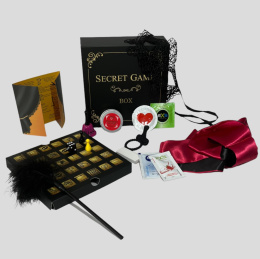 Secret Game Box - erotyczna gra dla par - odkryj nowe sposoby na przyjemność w sypialni - zestaw Gold