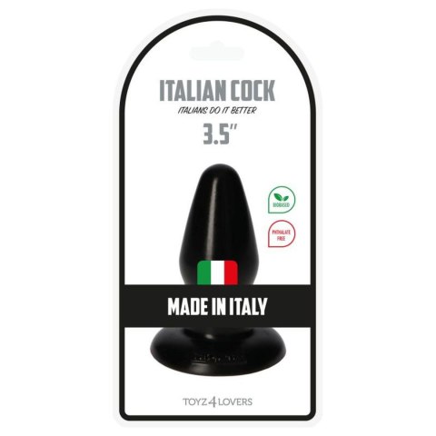 Plug, korek analny-Italian Cock 3,5""Black