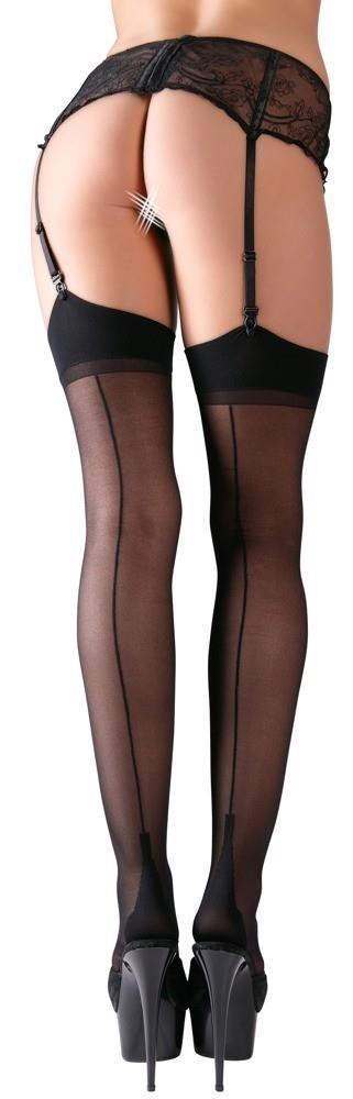 Stockings with seam black 1