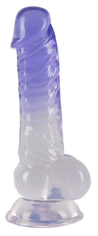 Crystal Clear Dildo with balls