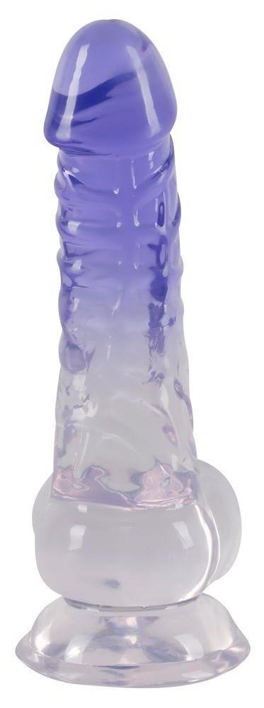 Crystal Clear Dildo with balls