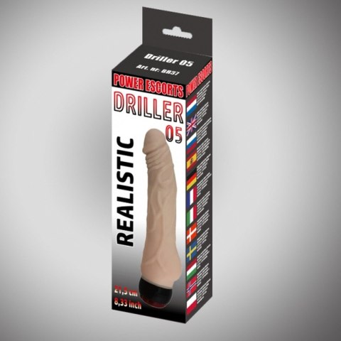 Driller 05 flesh 21,5 cm realistic vibrating