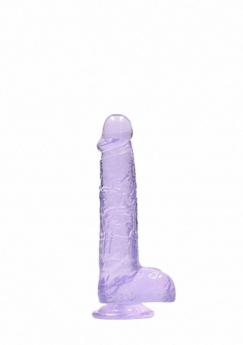 6"" / 15 cm Realistic Dildo With Balls - Purple