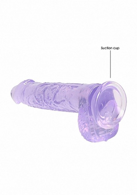 6"" / 15 cm Realistic Dildo With Balls - Purple