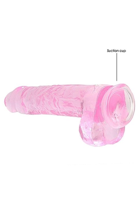 9"" / 23 cm Realistic Dildo With Balls - Pink