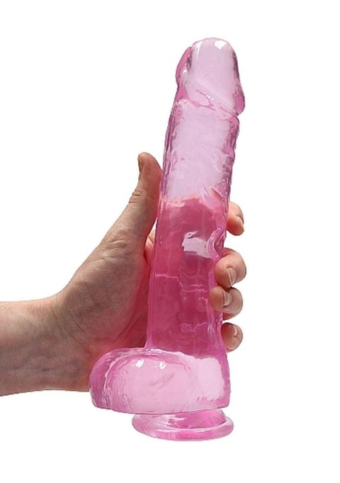 9"" / 23 cm Realistic Dildo With Balls - Pink