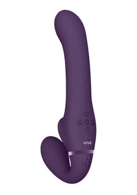 Ai - Dual Vibrating & Air Wave Tickler Strapless strap on