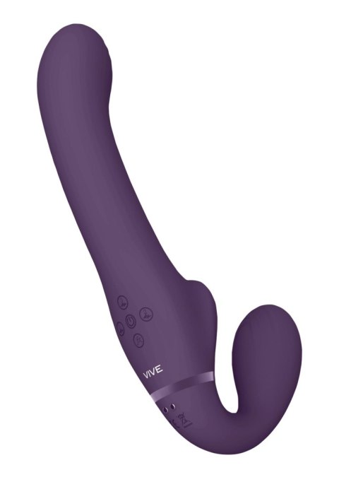 Ai - Dual Vibrating & Air Wave Tickler Strapless strap on