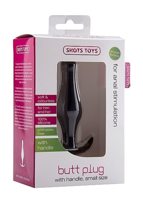 Butt Plug with Handle - Small - Black