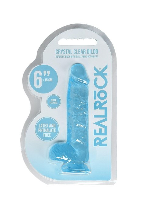 Realistic Dildo with Balls - 6""""/ 15 cm