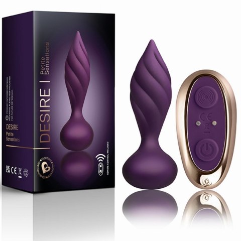 Rocks-Off - Petite Sensations Desire Vibrating Anal Plug, korek analny - Purple