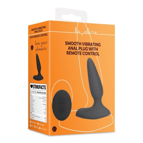 Smooth Vibrating Anal Plug with Remote Control