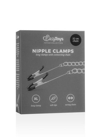 Stymulator-Long Nipple Clamps With Chain