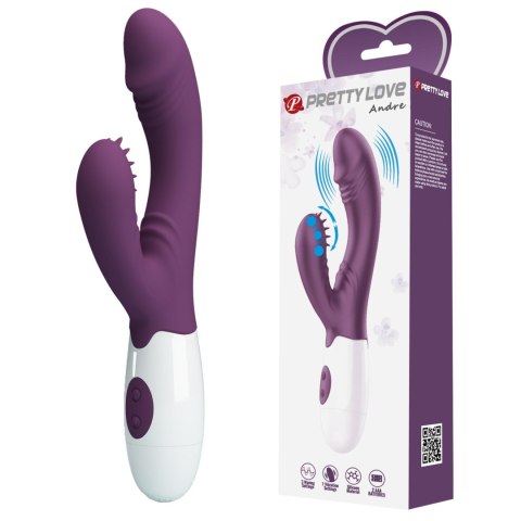 2 WIBRATOR - Andre purple, 3 waving modes 7 vibration functions