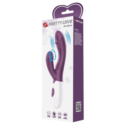 2 WIBRATOR - Andre purple, 3 waving modes 7 vibration functions