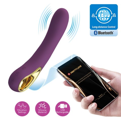 WIBRATOR - Ethan purple, 12 vibration functions Mobile APP Long-distance Control