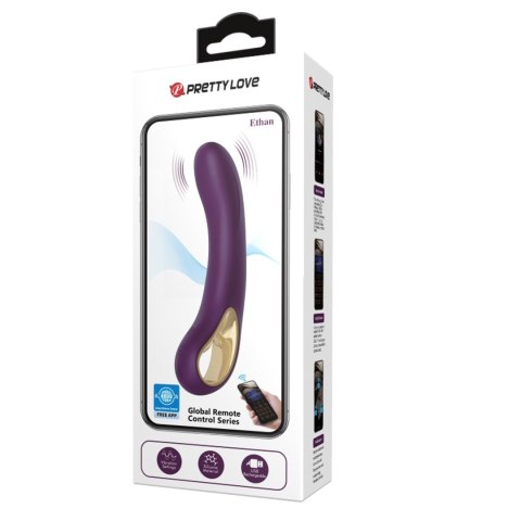 WIBRATOR - Ethan purple, 12 vibration functions Mobile APP Long-distance Control