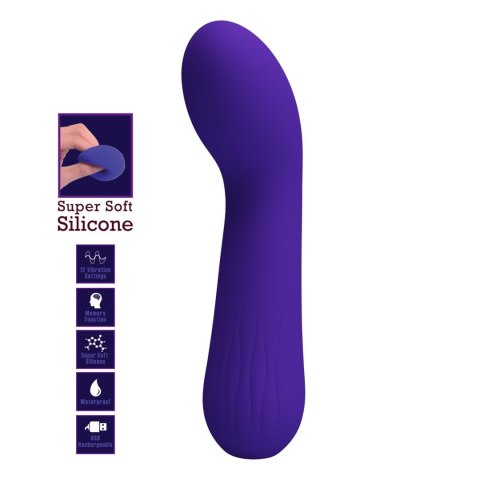 WIBRATOR - Faun dark Purple,Wibrator do punktu G, G-spot vibrator, 12 vibration functions Memory function