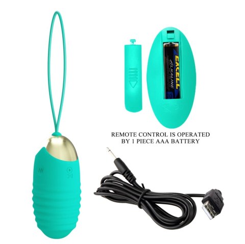 PRETTY LOVE - JESSICA Dream chaser 3, Green, Wireless remote control 12 vibration functions