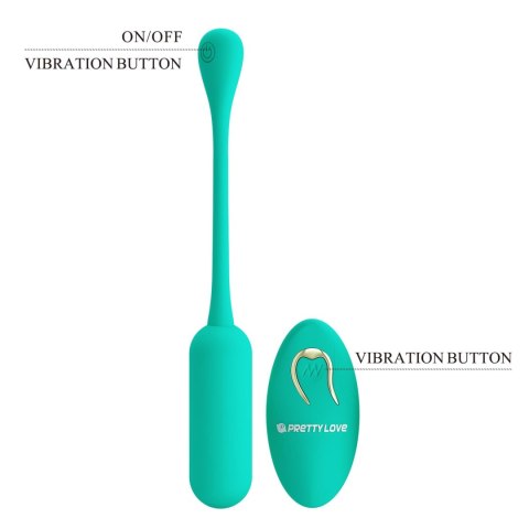 PRETTY LOVE - LECHIES Dream chaser 5, Green, Wireless remote control 12 vibration functions Memory function