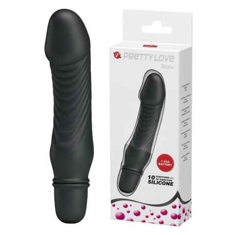 WIBRATOR - STEV, BLACK, 10 function