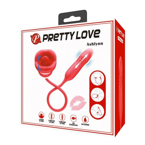 PRETTY LOVE - Ashlynn, 5 vibration functions 5 thrusting settings 5 licking settings