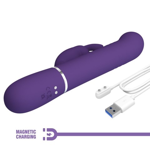 PRETTY LOVE - Coale dark Purple, 7 vibration functions 4 rotation functions 4 thrusting settings