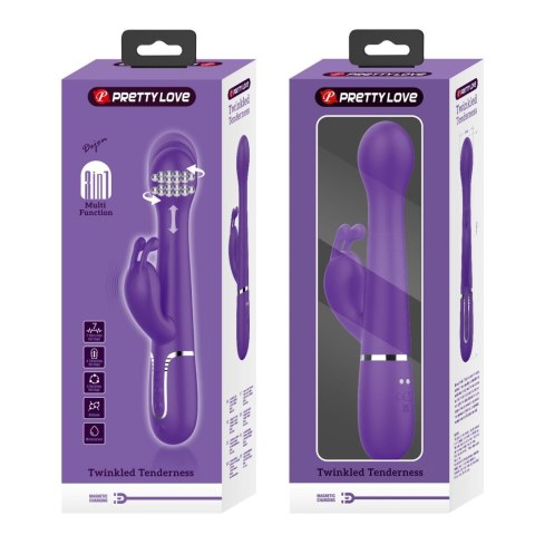 2 WIBRATOR - Dejon dark Purple, 7 vibration functions 4 thrusting settings 4 rotation functions