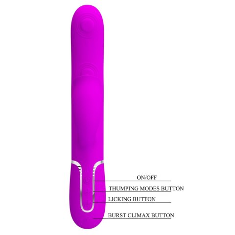 2 WIBRATOR - Gigi Purple, 7 thumping functions 7 licking modes