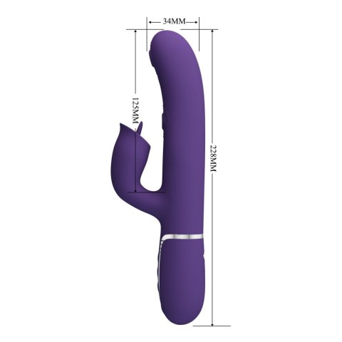 WIBRATOR - Gigi dark purple, 7 thumping functions 7 licking modes