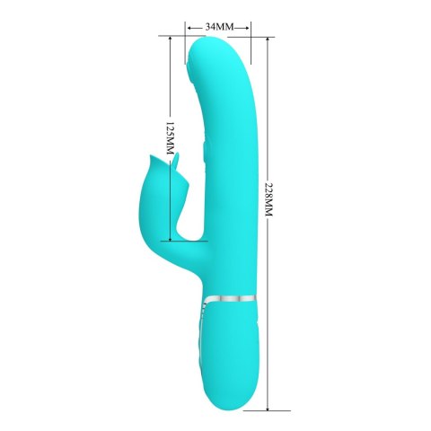 2 WIBRATOR - Gigi light blue, 7 thumping functions 7 licking modes