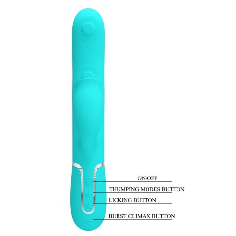 2 WIBRATOR - Gigi light blue, 7 thumping functions 7 licking modes