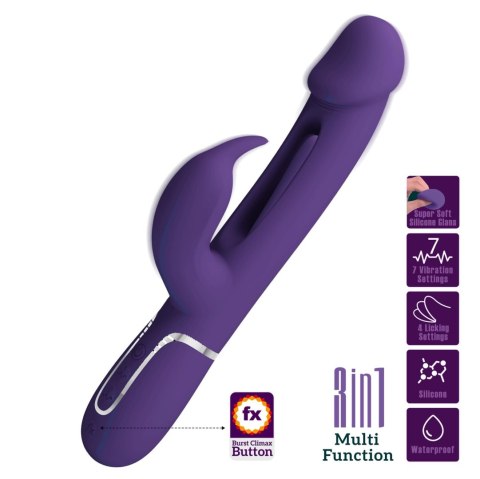 2 WIBRATOR - Kampas dark Purple, 7 vibration functions 4 licking settings