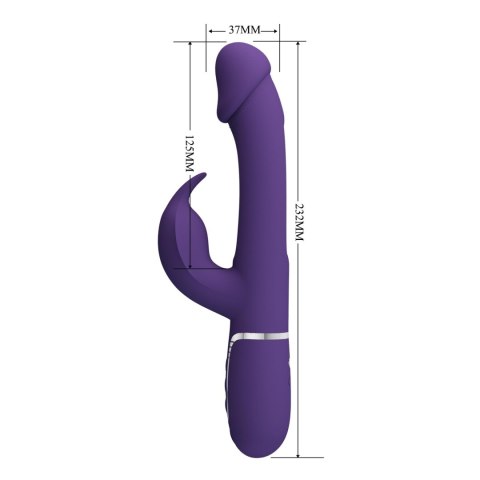 WIBRATOR - Kampas dark Purple, 7 vibration functions 4 licking settings