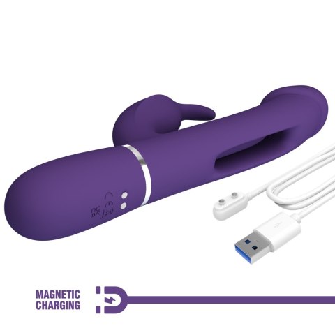 2 WIBRATOR - Kampas dark Purple, 7 vibration functions 4 licking settings