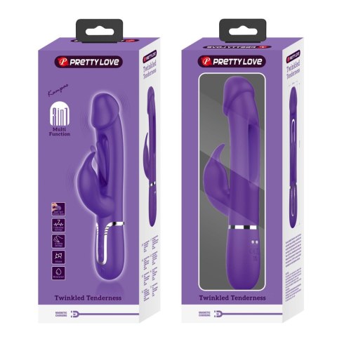 2 WIBRATOR - Kampas dark Purple, 7 vibration functions 4 licking settings