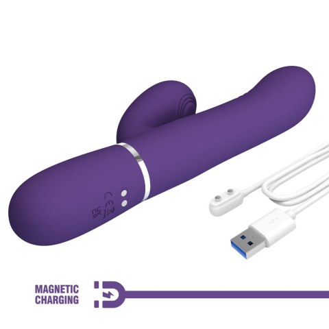 2 WIBRATOR - Mariana dark purple, 7 vibration functions, 7 thrusting settings, 4 rolling functions,4 nodding functions