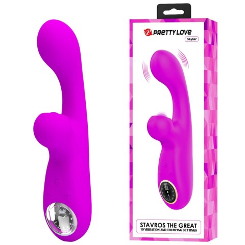 WIBRATOR - Skylar Purple, 10 vibration functions 9 speed levels 10 thumping functions