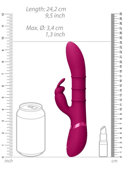 Stimulating Rings, wibrator G-Spot Wibrator króliczek, rabbit - Pink