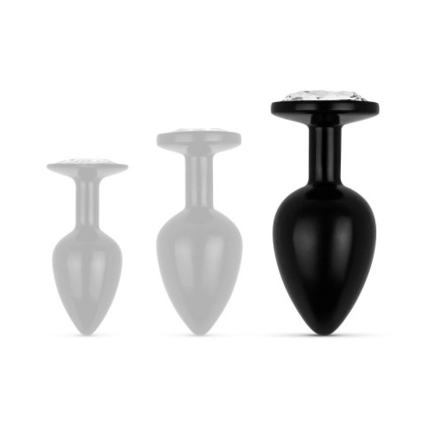 Anal Collection - Butt Plug L - Black/Silver