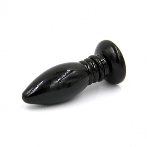 Rocket drill 3,4 inch black anal plug, korek analny 3,4 inch / 8,7 cm