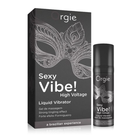 ŻEL STYMULUJĄCY SEXY VIBE! HIGH VOLTAGE - LIQUID VIBRATOR 15 ML 27-0002