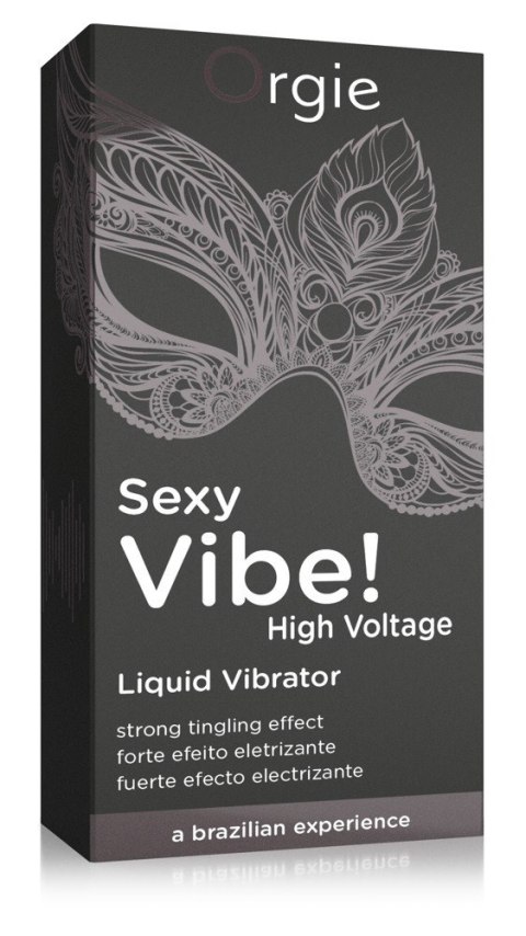 ŻEL STYMULUJĄCY SEXY VIBE! HIGH VOLTAGE - LIQUID VIBRATOR 15 ML 27-0002