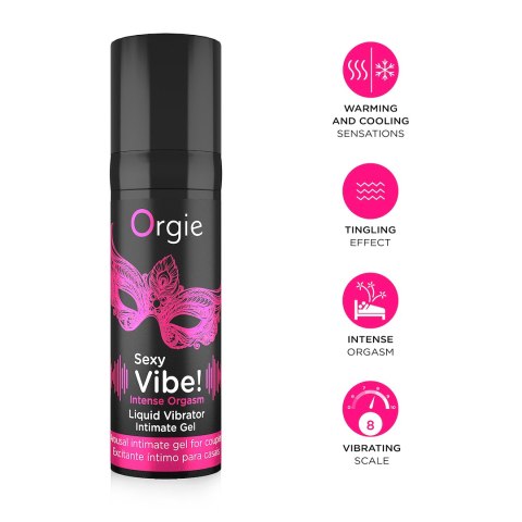 ŻEL STYMULUJĄCY SEXY VIBE! INTENSE ORGASM - LIQUID VIBRATOR 15 ML 27-0004