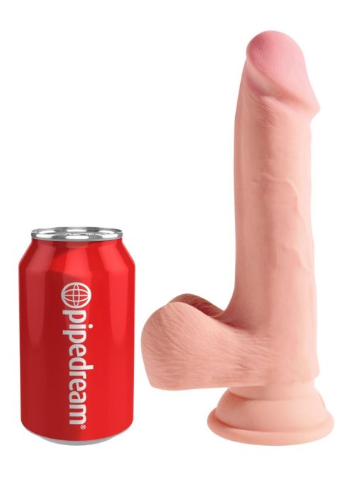 3D Cock with Balls 7.5 inch Light skin tone