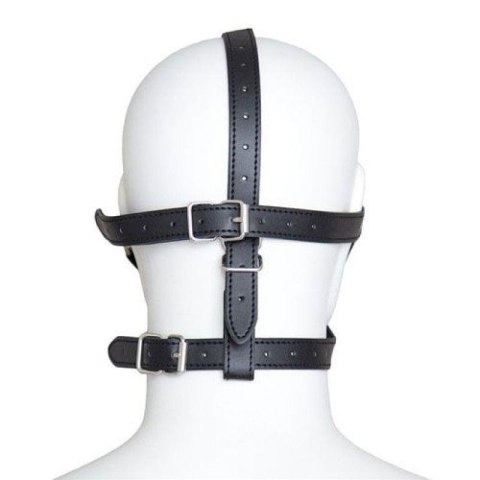 Imbracatura per viso con Maschera per occhi e morso Total Head Harness Restraint black