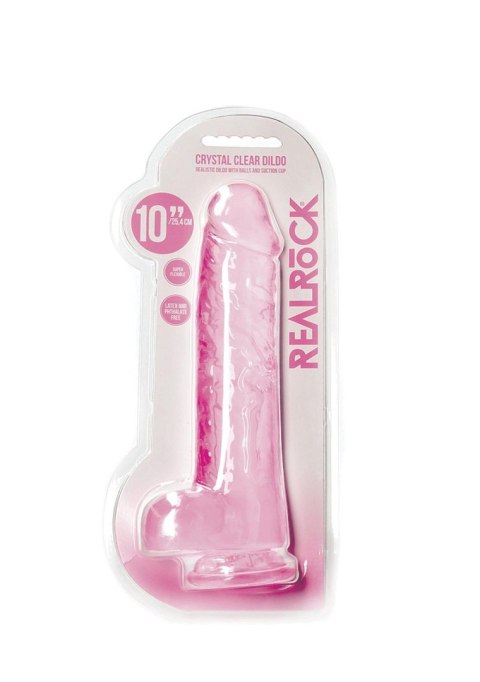 Realistic Dildo with Balls - 10""""/ 25,4 cm