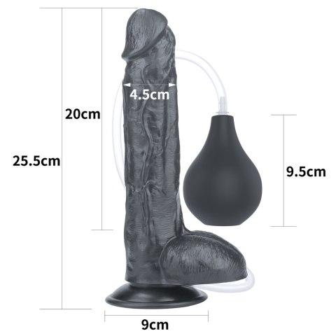 DILDO 10'' SQUIRT EXTREME DILDO - BLACK 24-0253