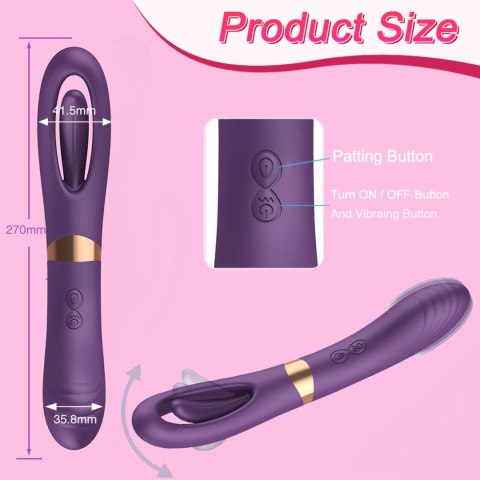 Flicking dual g spot vibrator