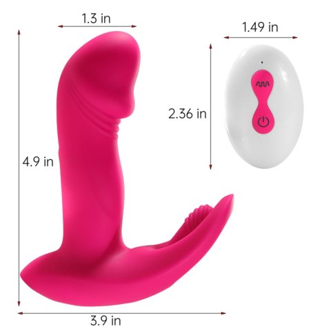 Flicking wearable vibrator